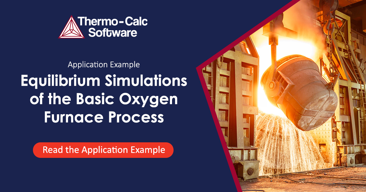 Equilibrium Simulations of the Basic Oxygen Furnace Process